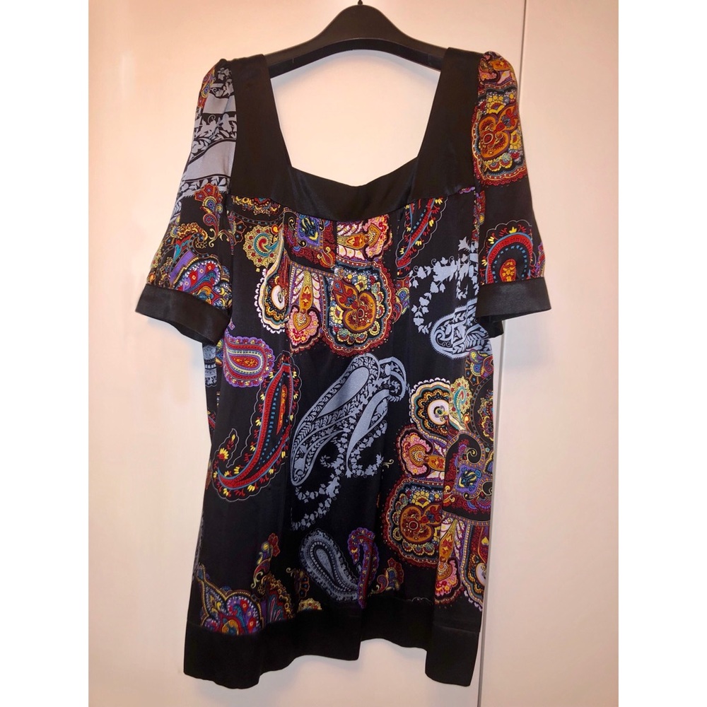 Single Los Angeles Bandana Print 100% Silk Tunic